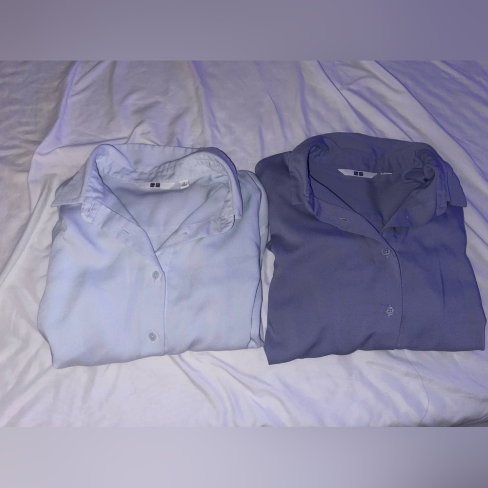 Uniqlo women button up shirts